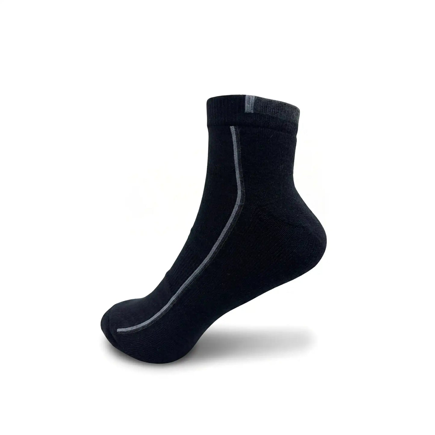VEA Half Terry Striped Ankle Socks 3 Pack | Black | VEA-2035