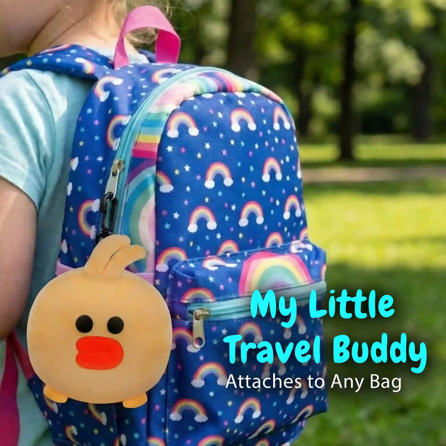 VEA Kids Travel Pillow with Eye Mask – Yellow Duck