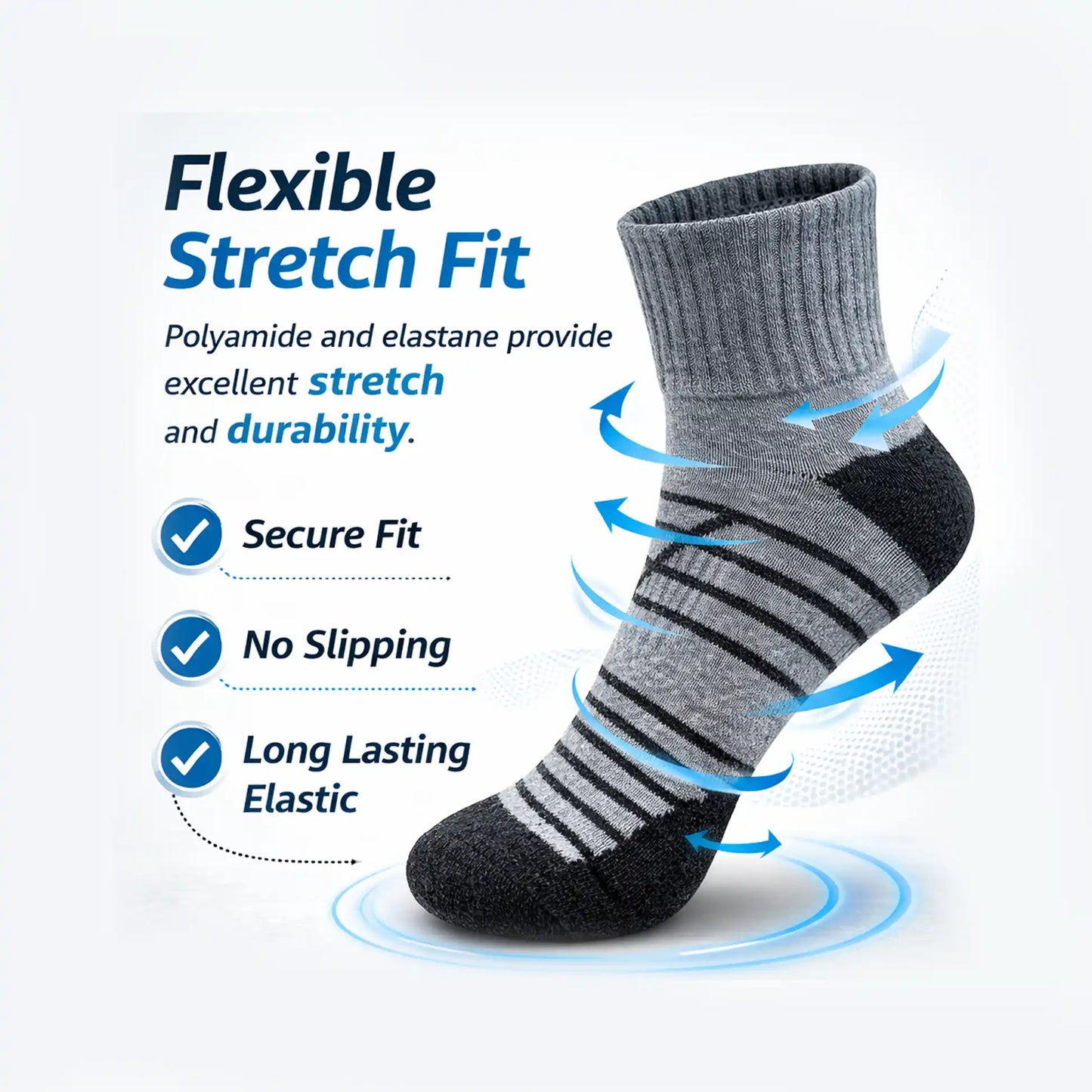 VEA Half Terry Socks 3 Pack Assorted (39–42) | VEA-2034