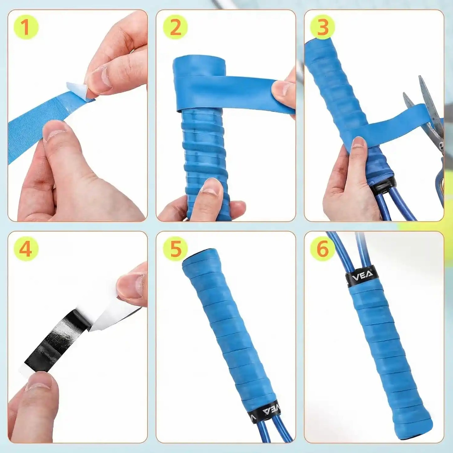 VEA Padel Overgrip Tape Pack of 12 | Anti-Slip Racket Grip