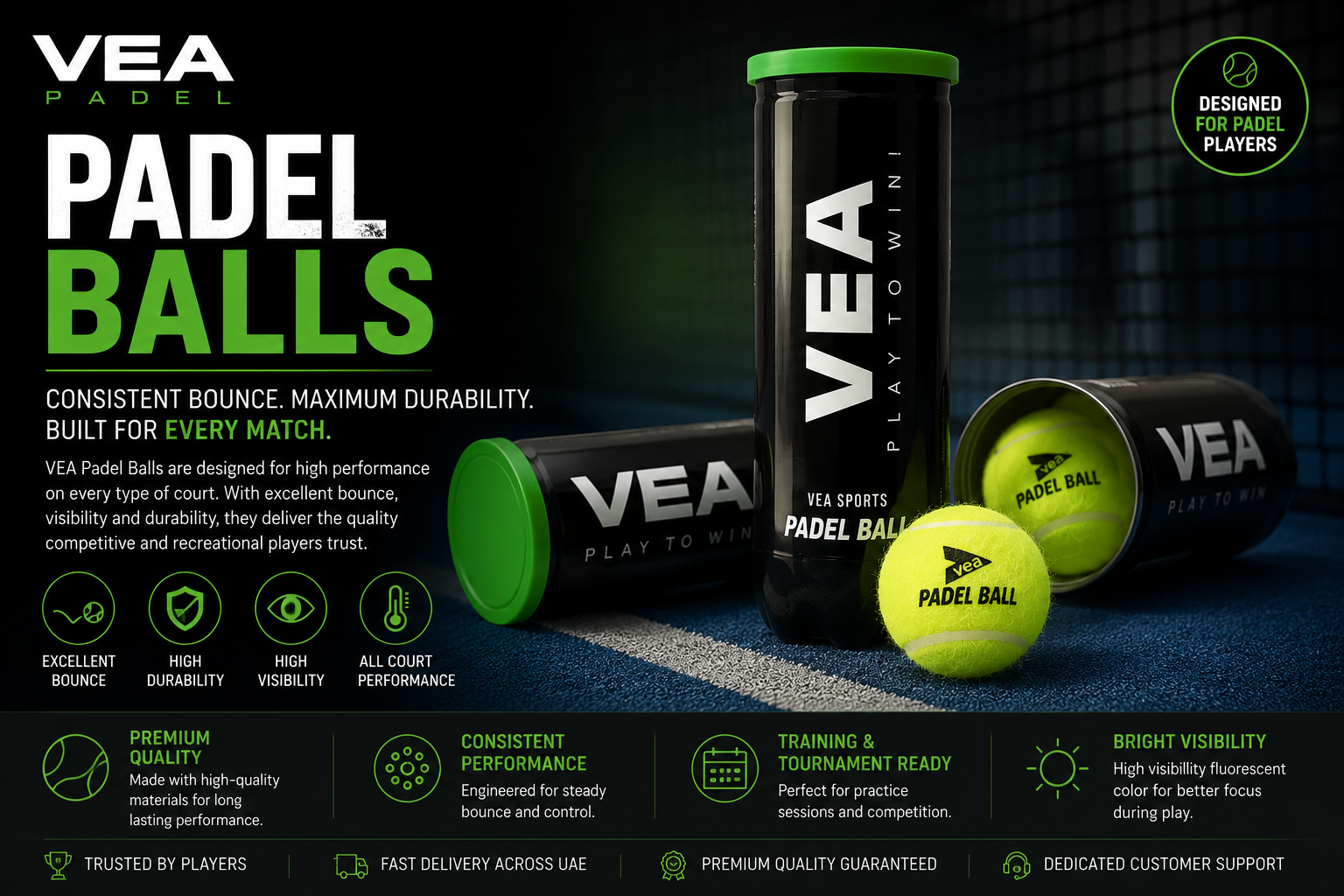 VEA Padel Balls Collection – Pro Quality for Every Player | VEA