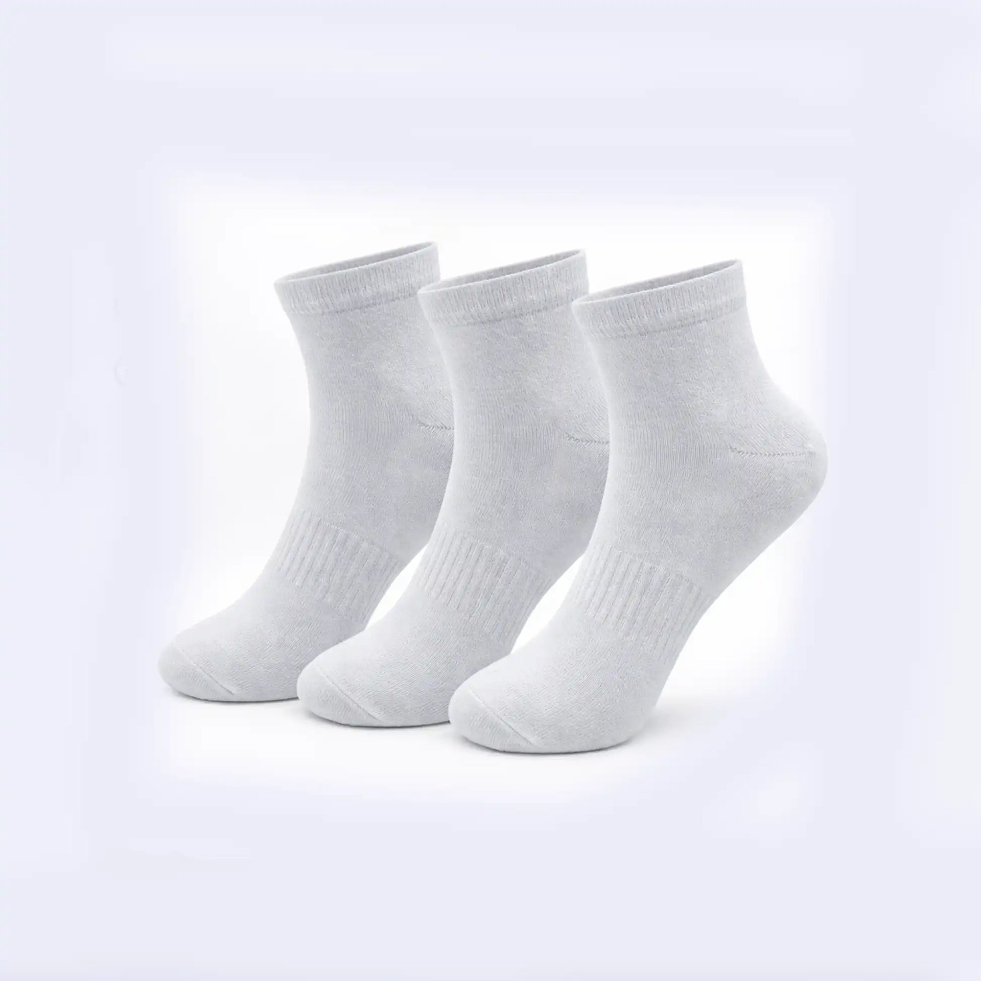 VEA Plain Ankle Socks 3 Pack White (39–42) | VEA-2037