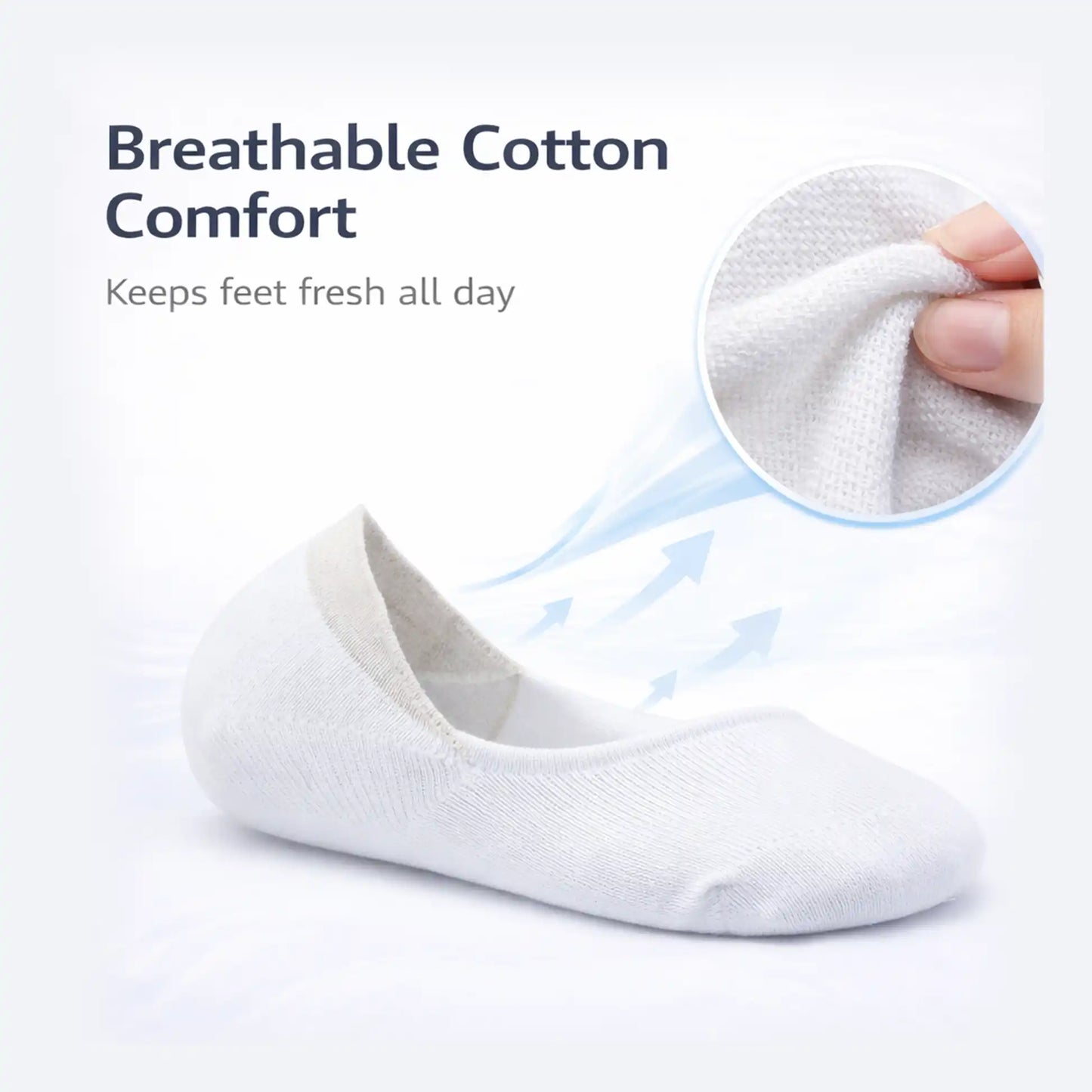 VEA Loafer Socks 3 Pack White (39–42) | VEA-2040